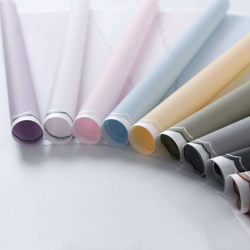 New Small Handkerchief Flower Paper Waterproof Plastic Jelly Film Wrapped Flower Paper Material Cellophane Opp Bouquet Wrapping Paper - Image 4